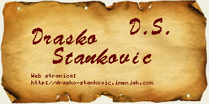 Draško Stanković vizit kartica